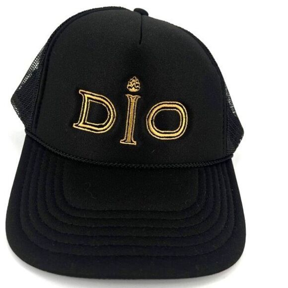 OTTO Dio Gold Letters Black SnapBack Trucker Hat Ball Cap Hat God NWOT - Picture 1 of 8
